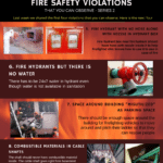 Fire safety violation infographic 